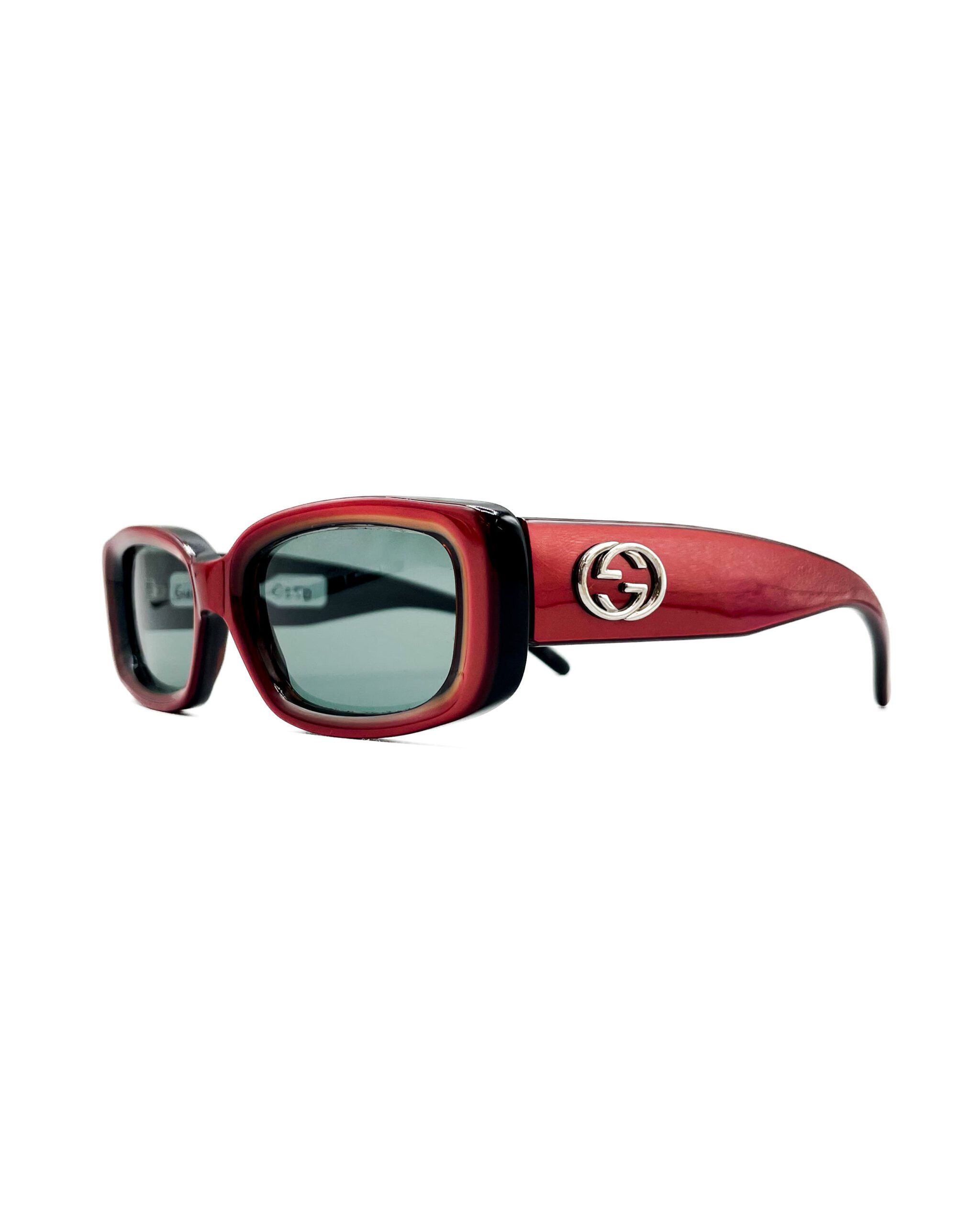 vintage gucci sunglasses luxury eyewear made in italy nineties gg 2409 red0