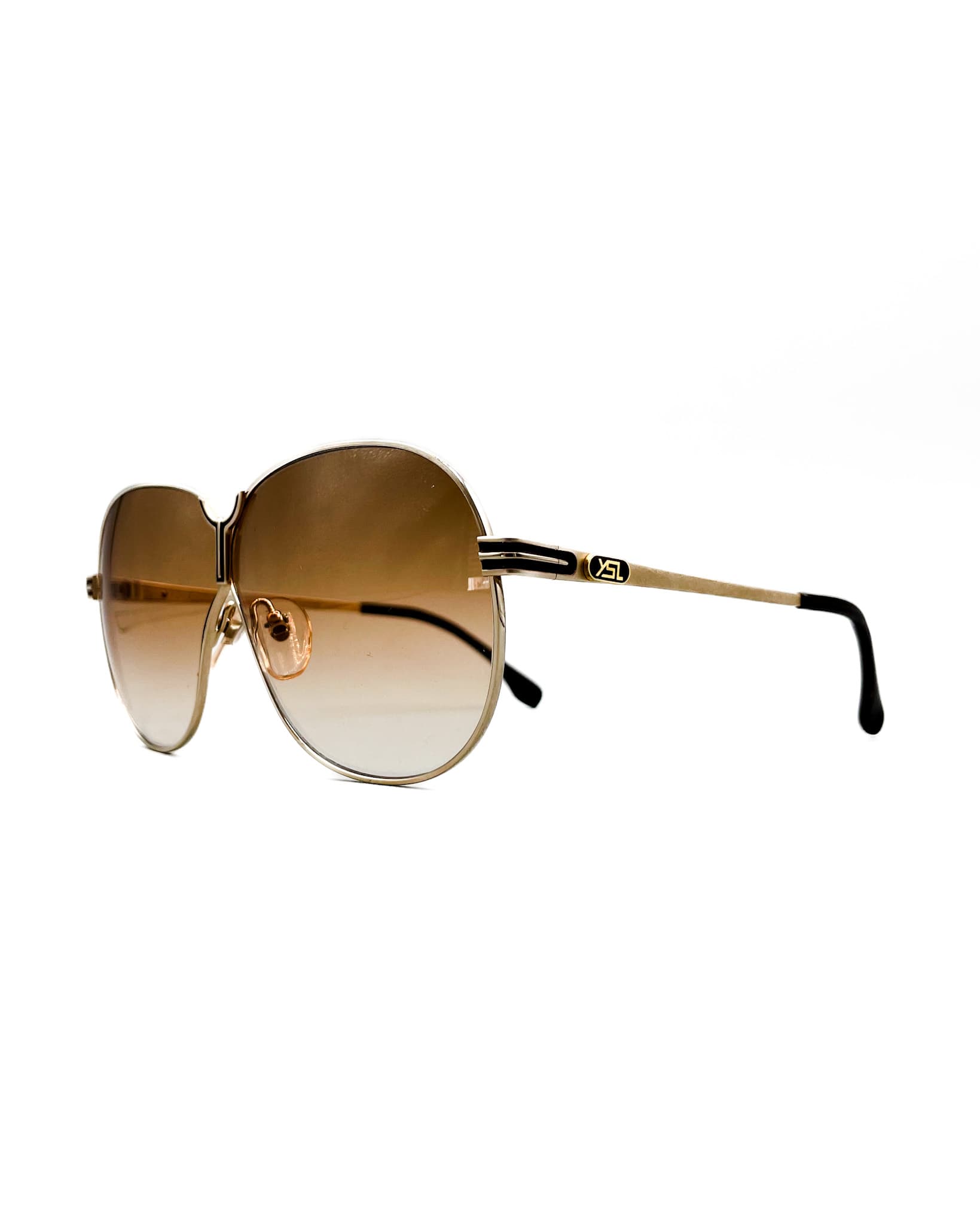vintage yves saint laurent chrome 80s sunglasses made in japan 31 36030