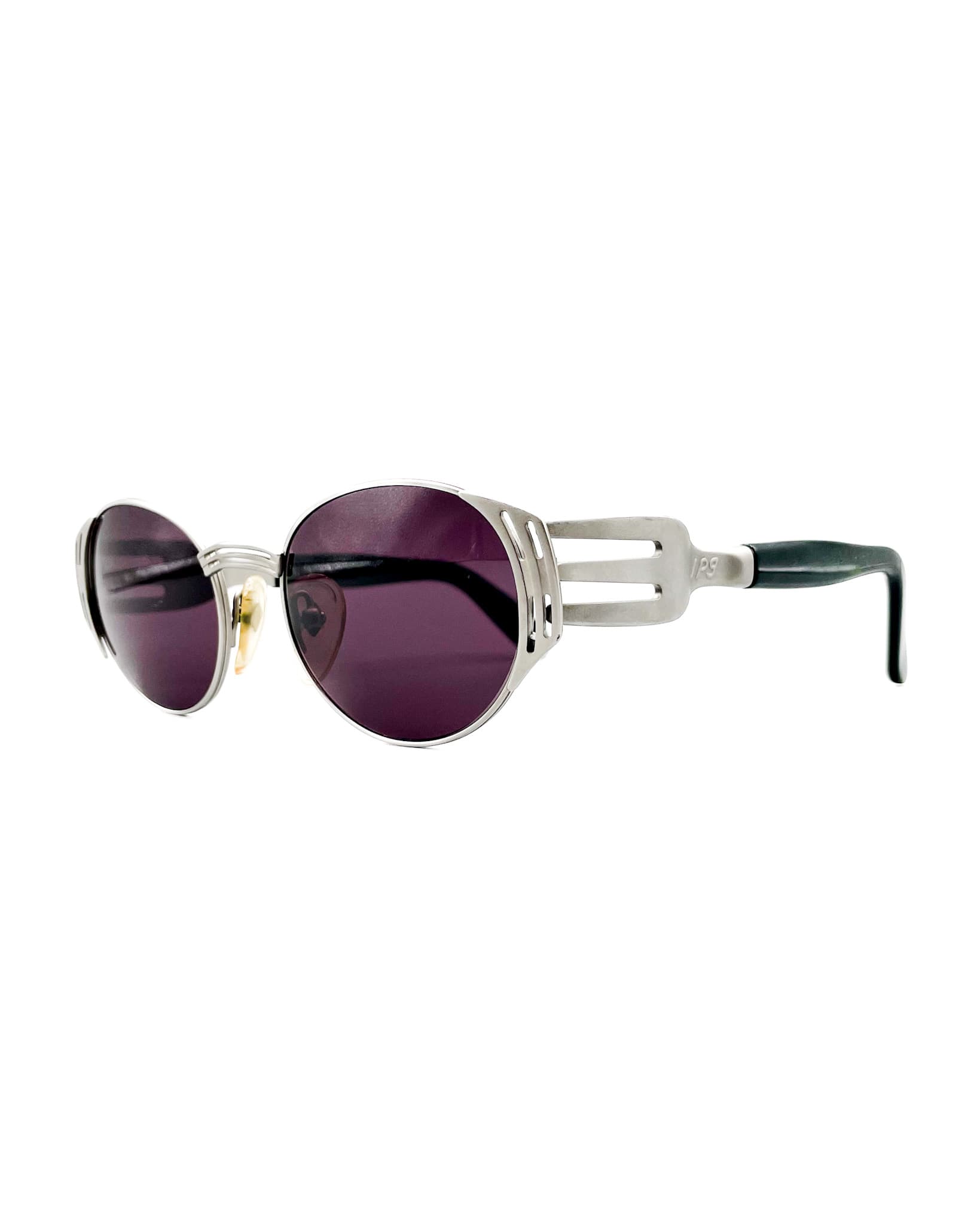 vintage jean paul gaultier steampunk sunglasses made in japan rare limited chrome 56 32811