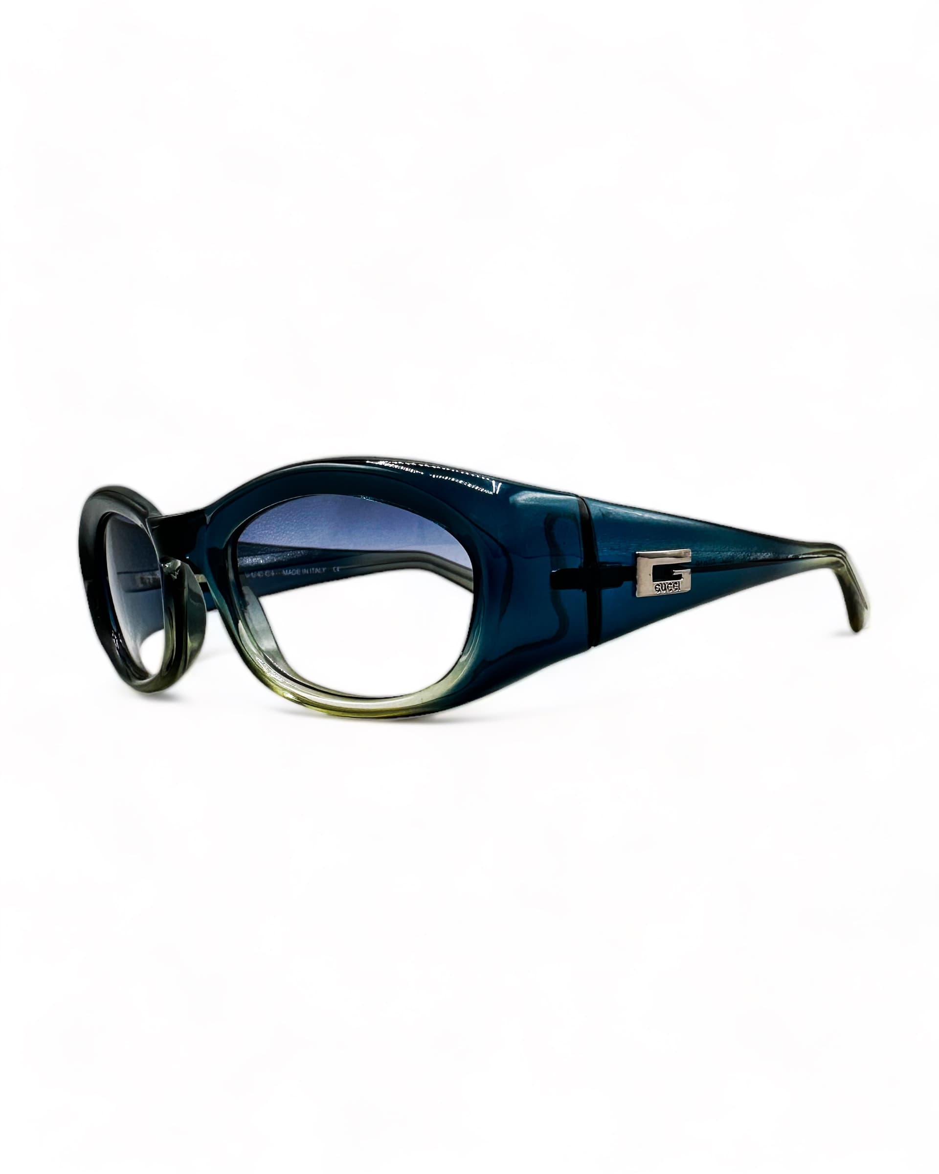 vintage gucci by tom ford sunglasses blue gradient frame blue lenses gg 2432 gg2432 nineties0
